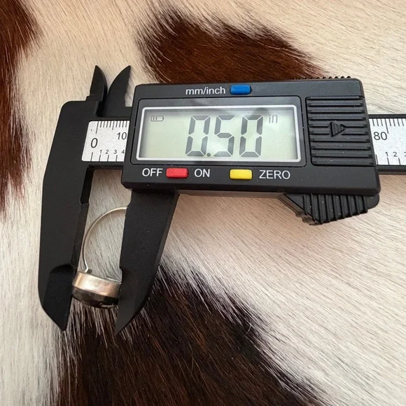 ❤️ Black Jack Turquoise Rare Sky Blue Black Matrix Sterling Ring Sz8 Unisex Ring - Picture 14 of 15